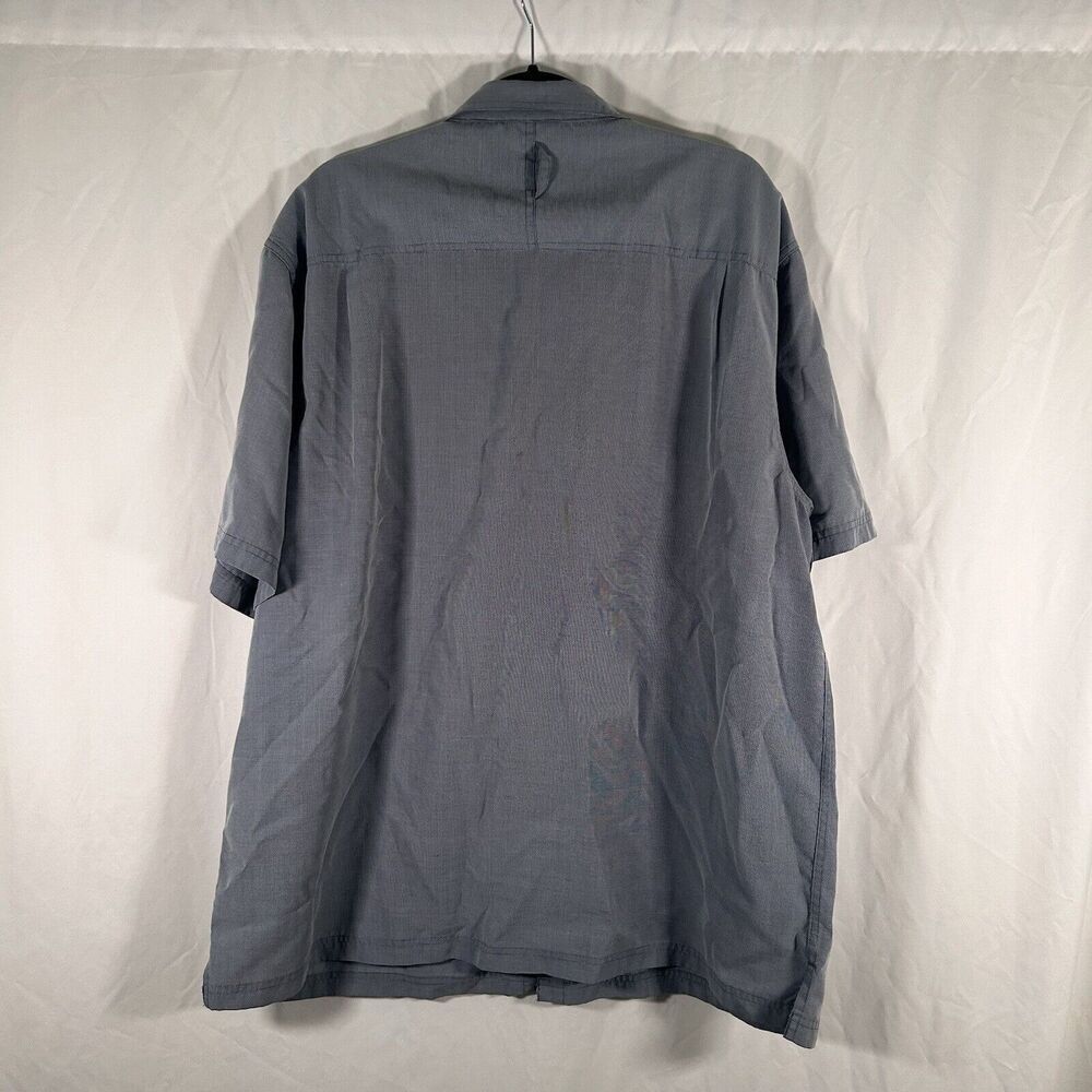 Alpine Design Polo Shirt Men's XXL Blue Button Up Short Sleeve Collared - Picture 7 of 10